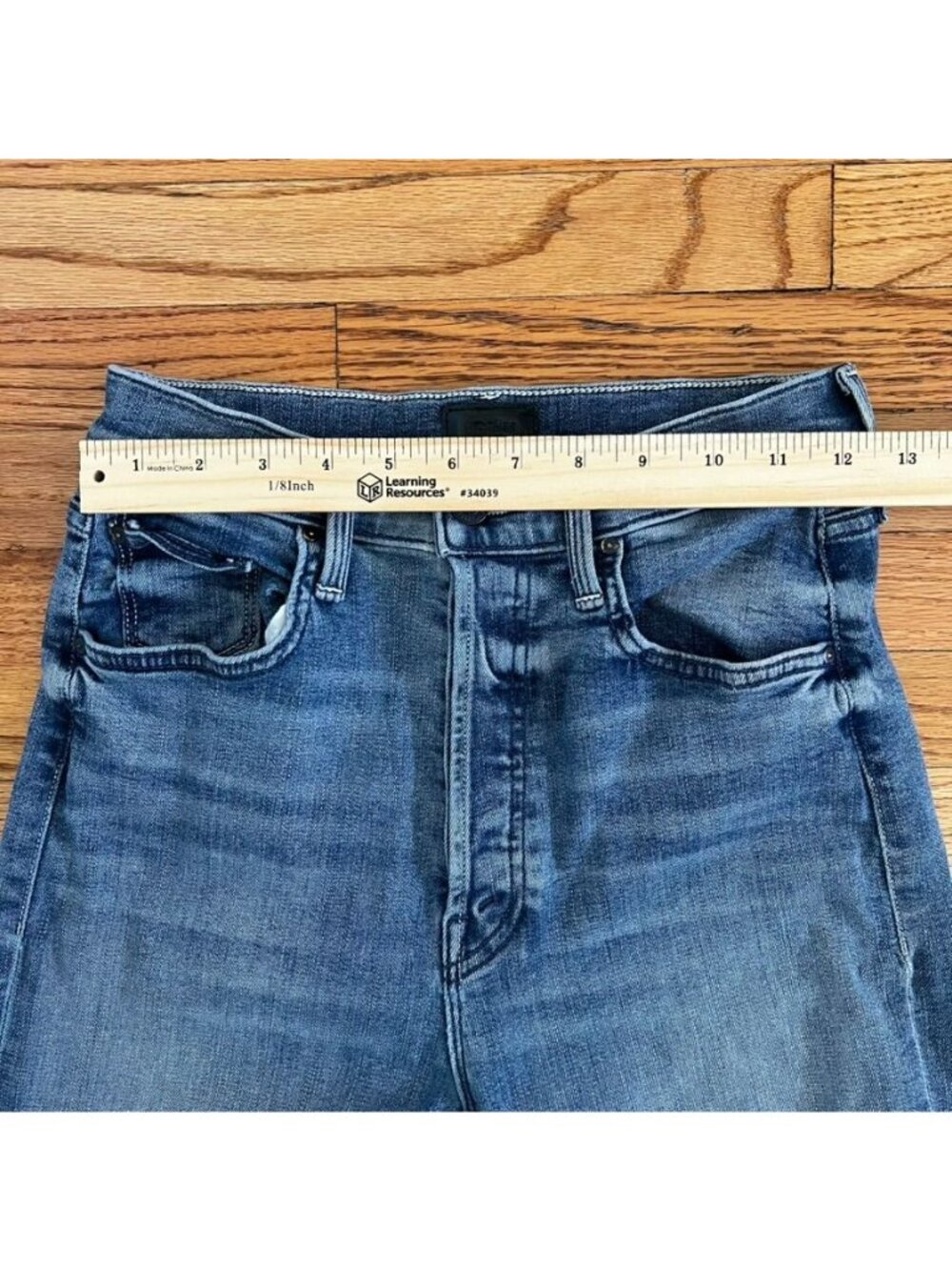 Mother Jeans Women's 27R Tripper Ankle Fray High-Rise Button Fly Raw Hem - Picture 8 of 16